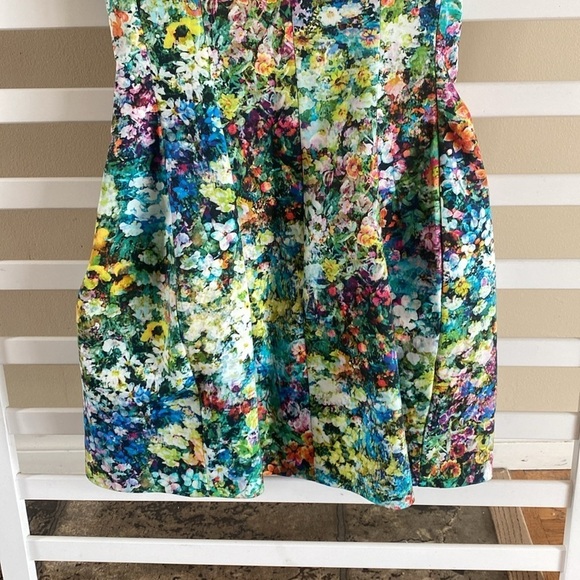 ZARA Floral Botanical Tulip Bloggers Celeb Fave Dress Olivia Palermo X Small - Picture 6 of 14